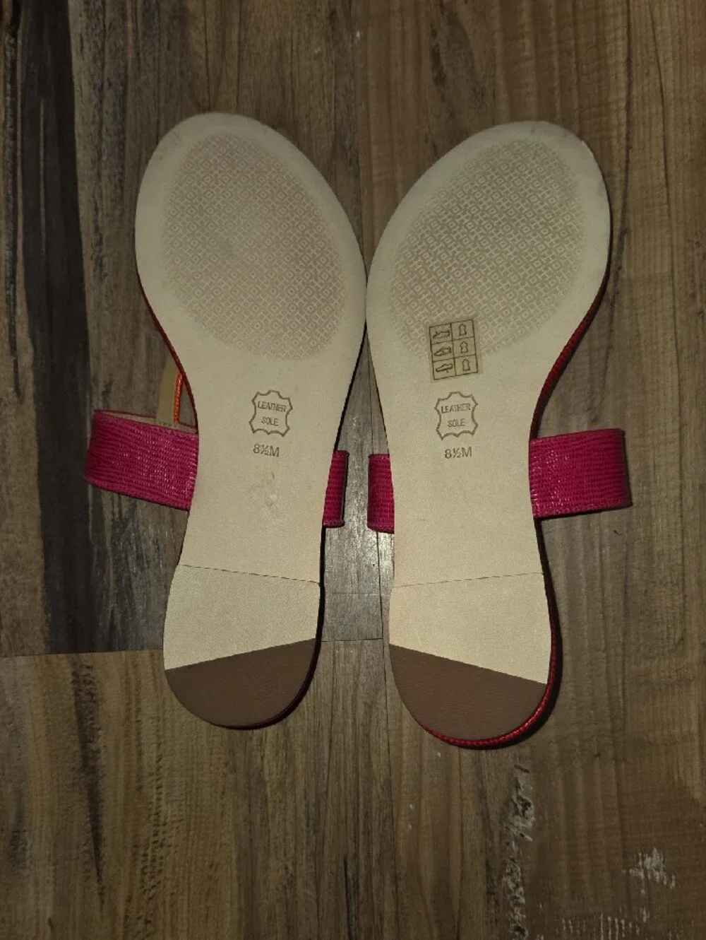 Tory Burch Pink & Orange Logo Thong Sandal